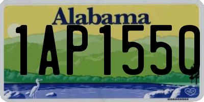 AL license plate 1AP1550