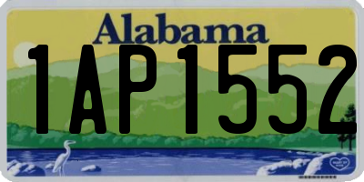 AL license plate 1AP1552