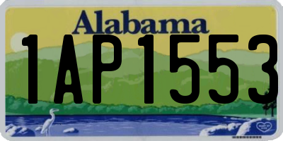 AL license plate 1AP1553