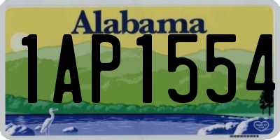 AL license plate 1AP1554