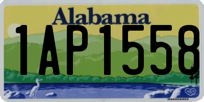 AL license plate 1AP1558
