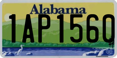 AL license plate 1AP1560