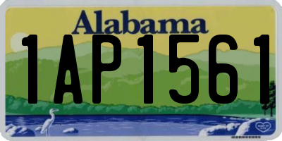 AL license plate 1AP1561
