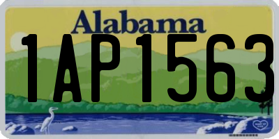 AL license plate 1AP1563