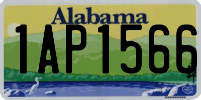AL license plate 1AP1566