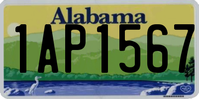 AL license plate 1AP1567