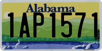 AL license plate 1AP1571
