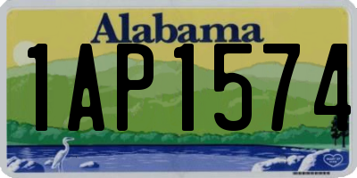 AL license plate 1AP1574