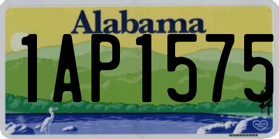 AL license plate 1AP1575