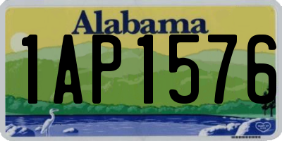 AL license plate 1AP1576
