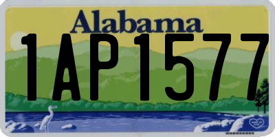 AL license plate 1AP1577