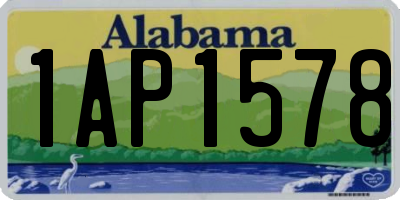 AL license plate 1AP1578