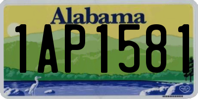 AL license plate 1AP1581