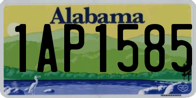 AL license plate 1AP1585