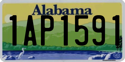AL license plate 1AP1591