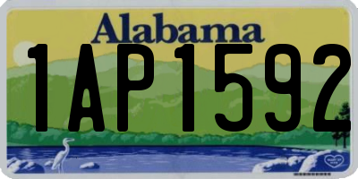 AL license plate 1AP1592