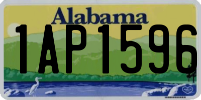 AL license plate 1AP1596