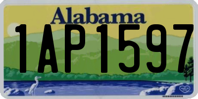 AL license plate 1AP1597