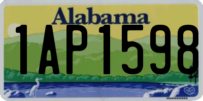 AL license plate 1AP1598