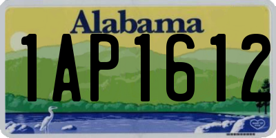 AL license plate 1AP1612