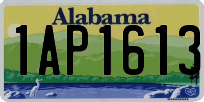 AL license plate 1AP1613