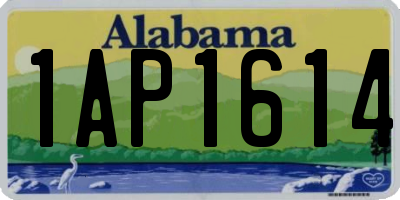AL license plate 1AP1614