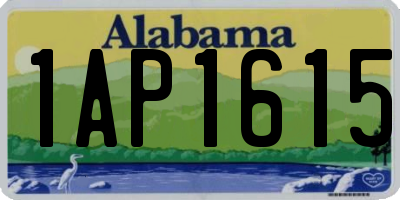AL license plate 1AP1615