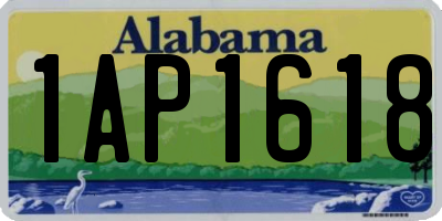 AL license plate 1AP1618