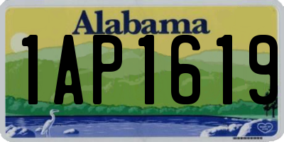 AL license plate 1AP1619
