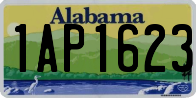 AL license plate 1AP1623