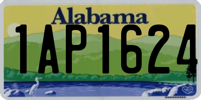 AL license plate 1AP1624