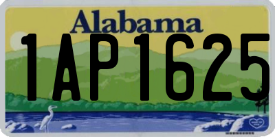 AL license plate 1AP1625