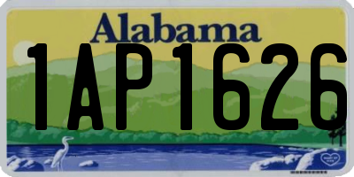 AL license plate 1AP1626