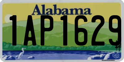 AL license plate 1AP1629