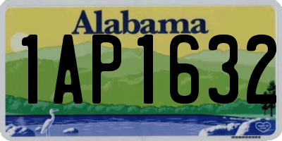 AL license plate 1AP1632