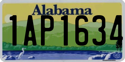 AL license plate 1AP1634
