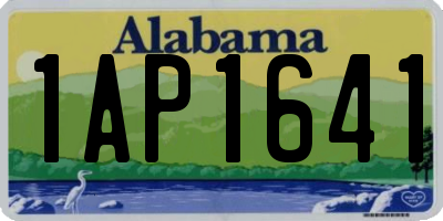AL license plate 1AP1641