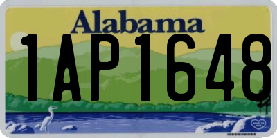 AL license plate 1AP1648