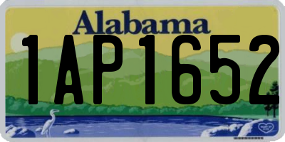 AL license plate 1AP1652