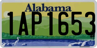 AL license plate 1AP1653