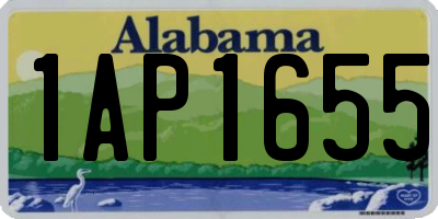 AL license plate 1AP1655