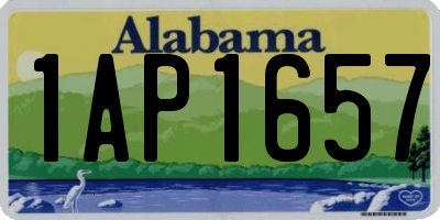 AL license plate 1AP1657