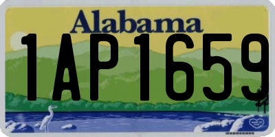 AL license plate 1AP1659