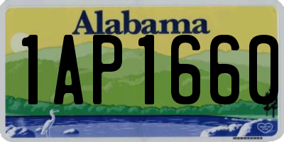 AL license plate 1AP1660