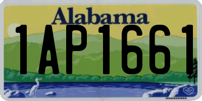 AL license plate 1AP1661