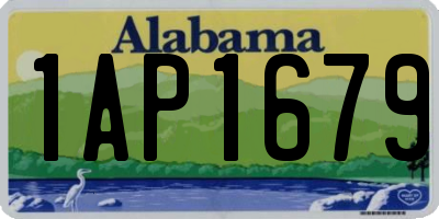 AL license plate 1AP1679