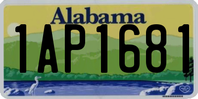 AL license plate 1AP1681