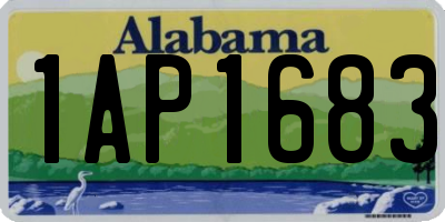 AL license plate 1AP1683