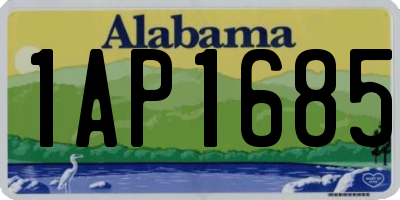 AL license plate 1AP1685