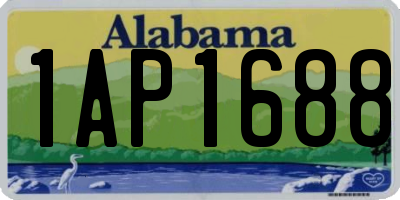 AL license plate 1AP1688